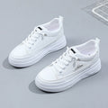 Damen stylische Plateau-Sneaker mit atmungsaktivem Obermaterial und rutschfester Sohle R&B