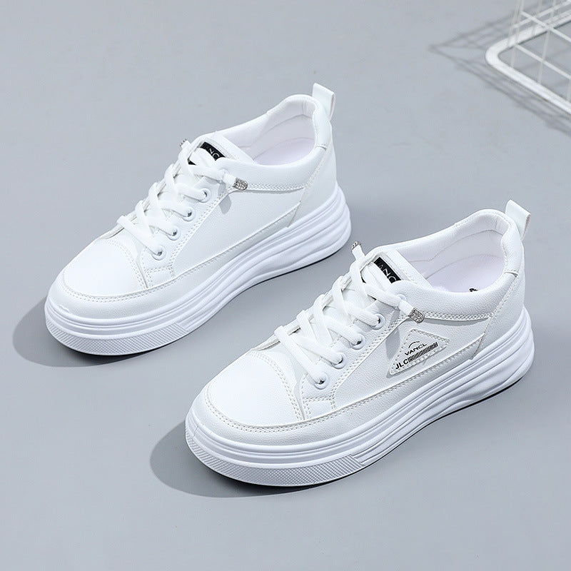 Damen stylische Plateau-Sneaker mit atmungsaktivem Obermaterial und rutschfester Sohle R&B