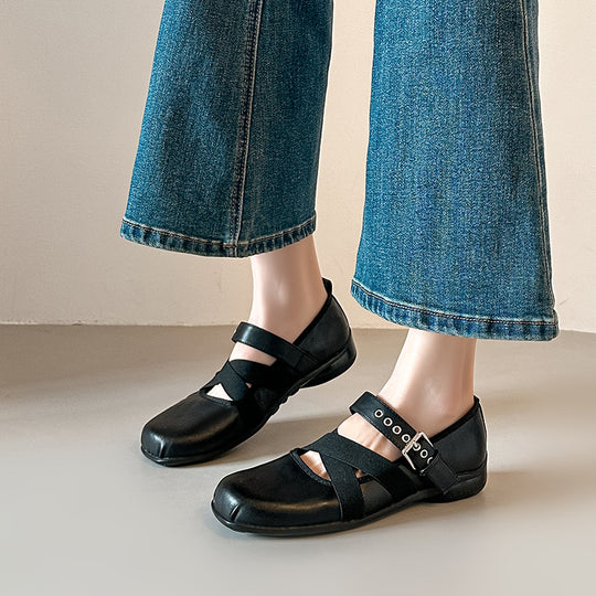 Damen Komfortable Mokassin-Ballerinas R&B