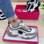 Damen Modische Chunky Sneakers mit einzigartigem Sohlendesign R&B