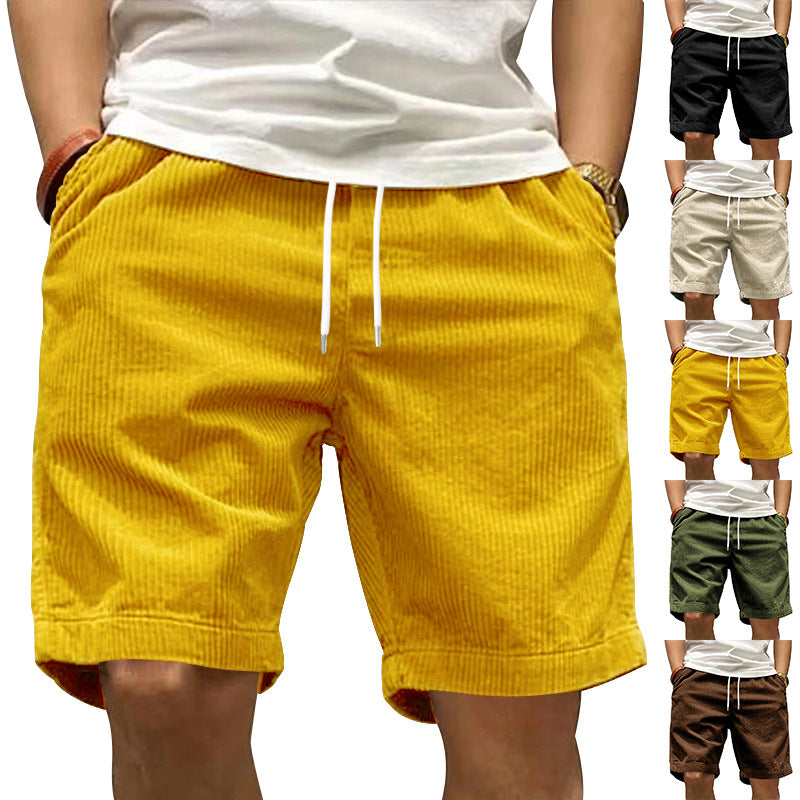 Herren modische Cordshorts R&B