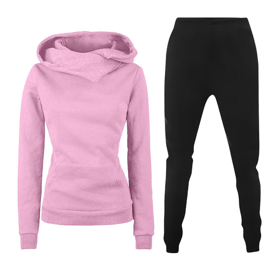 Damen Kapuzenpullover und Sporthose Kombination R&B