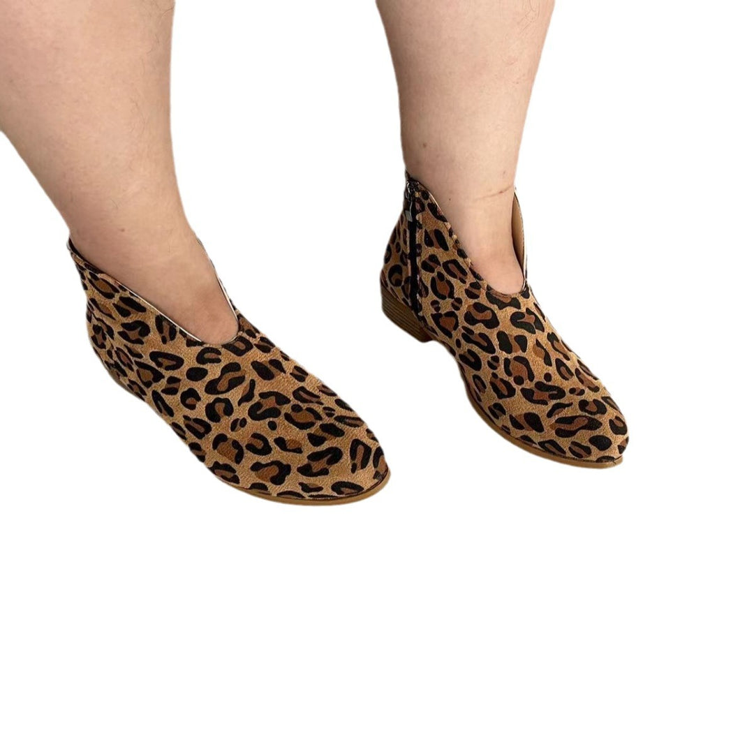 Damen elegante Ankle-Boots mit modernem Reißverschluss R&B