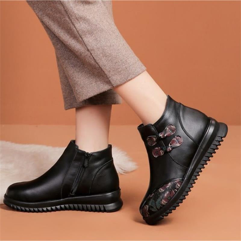 Damen Elegante Stiefeletten mit modischem Schnürdesign und wärmendem Innenfutter R&B