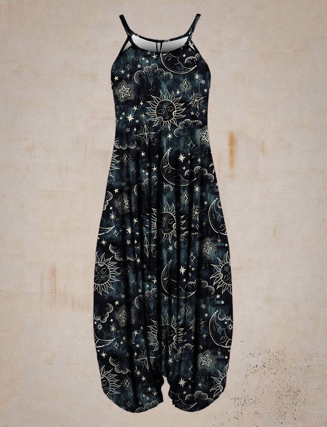 Damen Jumpsuit mit astrologischem Print R&B