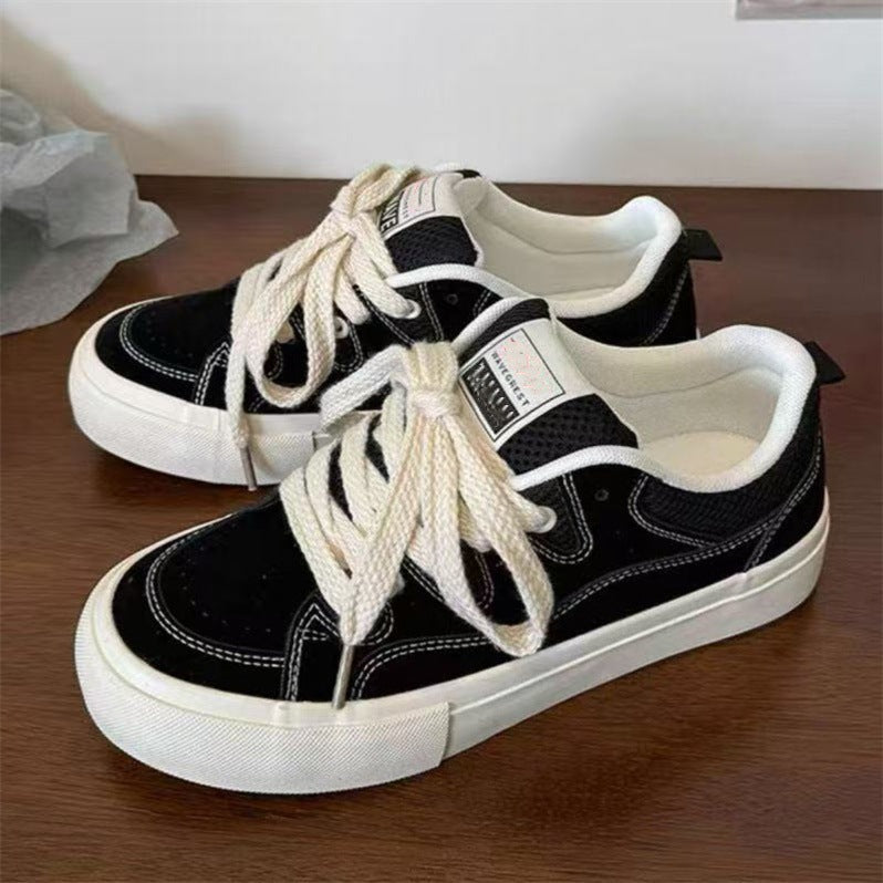 Damen Retro-Lifestyle-Sneaker mit atmungsaktivem Obermaterial und dämpfender Sohle R&B