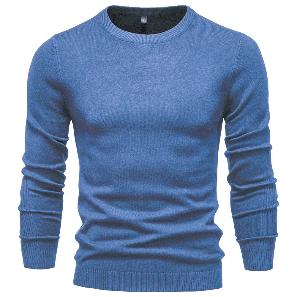 Herren Rundhals Pullover aus hochwertiger Baumwolle R&B