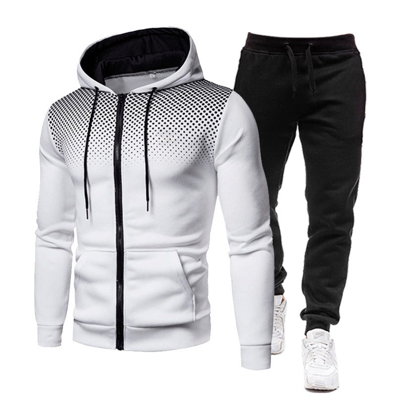 Herren Hoodie- und Jogginghose Set mit atmungsaktivem Design R&B