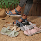 Damen Bequeme und stilvolle Riemensandalen mit elastischen Details