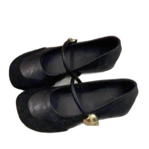 Damen elegante Ballerinas mit modischem Riemchen und geschmackvollem Metallic-Detail R&B
