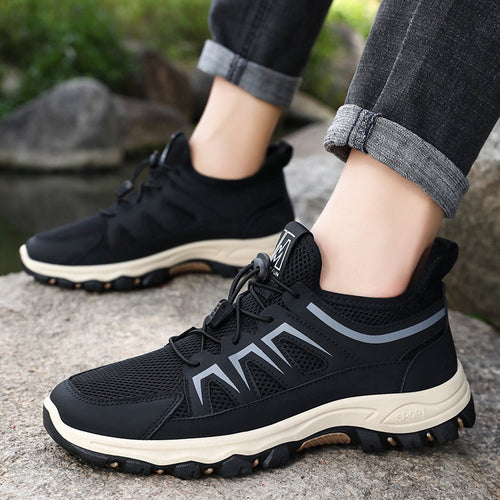 Damen Sportliche Trail-Sneaker mit atmungsaktivem Mesh-Obermaterial und rutschfester Sohle R&B