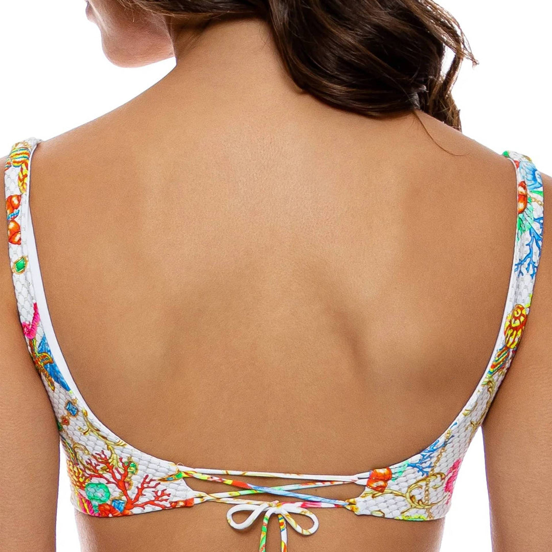 Damen Bikini mit floralem Design und verstellbaren Trägern R&B