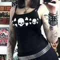 Damen Tanktop mit auffälligem Totenkopf-Design R&B