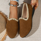 Damen Faltbare Clogs mit dekorativem Rüschensaum R&B