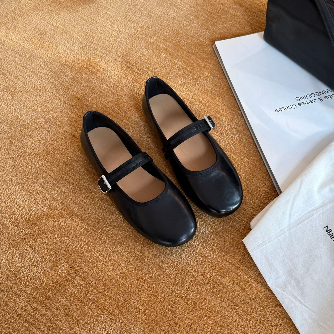 Damen Ballerinas mit verstellbarem Riemchen und gepolsterter Innensohle R&B