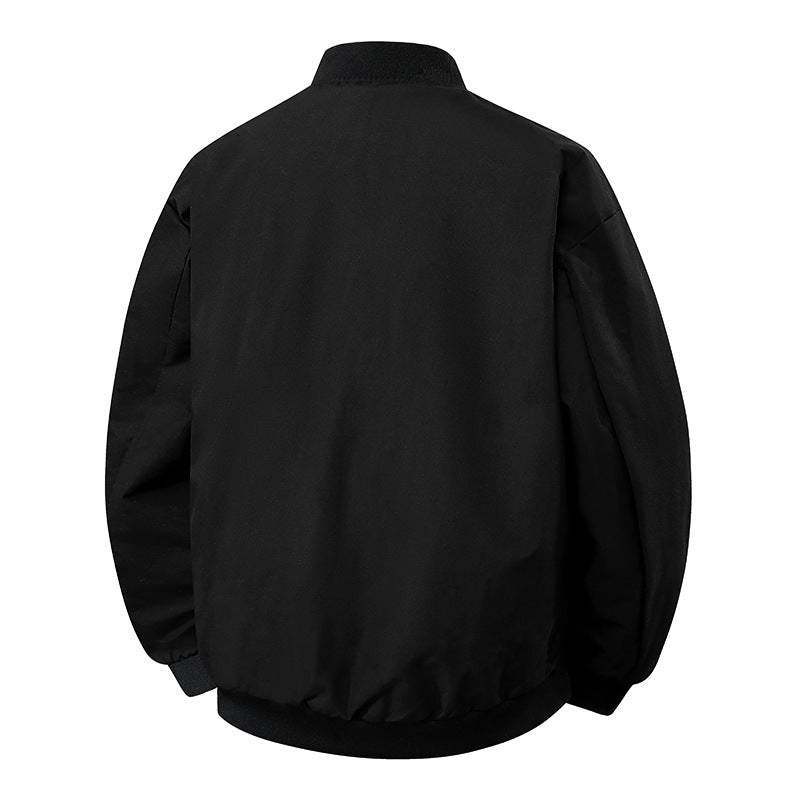 Herren stylische Bomberjacke mit unkompliziertem Schnitt und elastischen Bündchen R&B