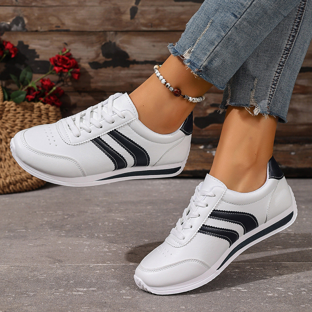 Damen Sportliche Sneakers mit gepolstertem Komfort und modernem Design R&B