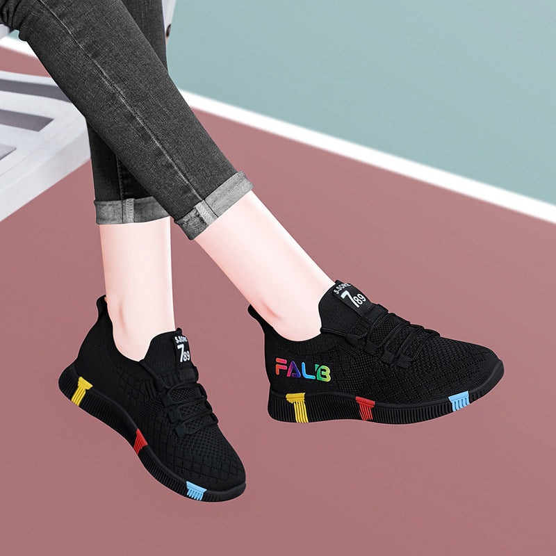 Damen Sportliche Sneakers mit atmungsaktiver Mesh-Oberfläche und flexibler Sohle R&B
