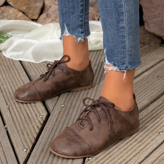 Damen Komfortable Schnürschuhe mit weichem Obermaterial R&B