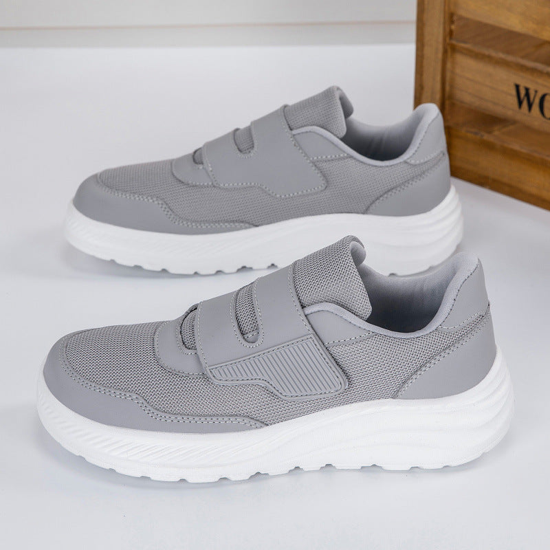 Damen Sportliche Slip-On Sneakers mit praktischem Klettverschluss und atmungsaktivem Obermaterial