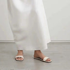 Damen Modische flache Sandalen mit komfortablem Riemendesign R&B