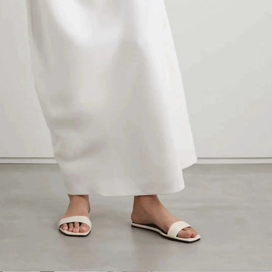 Damen Modische flache Sandalen mit komfortablem Riemendesign R&B