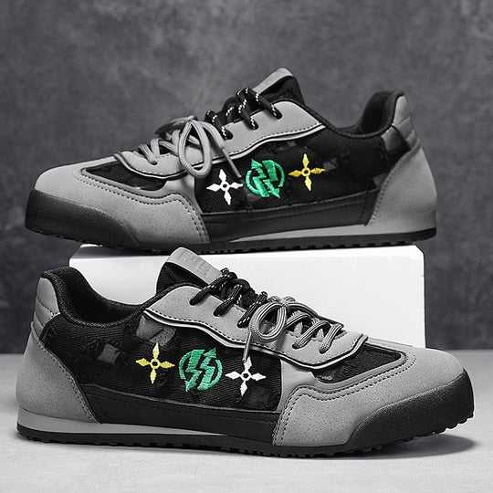 Damen Sportliche Sneaker mit atmungsaktiver Obermaterialstruktur und modischem Design R&B