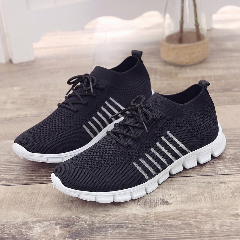 Damen Sportliche Sneaker mit atmungsaktiver Netzstruktur und rutschfester Sohle R&B