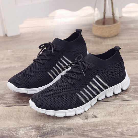 Damen Sportliche Sneaker mit atmungsaktiver Netzstruktur und rutschfester Sohle R&B