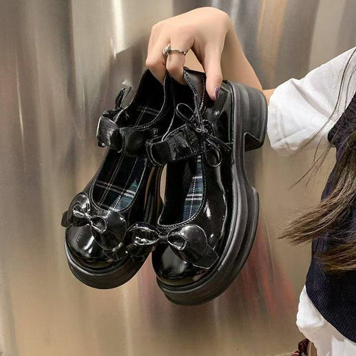Damen Komfortable Schnürschuhe mit modischen Schleifen und robustem Profil R&B