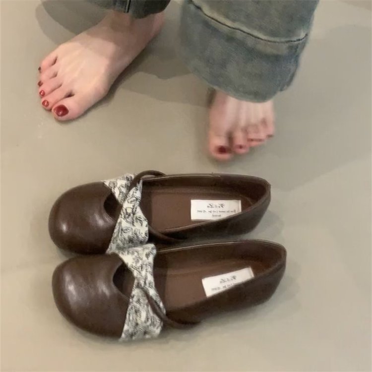 Damen Ballerinas mit floralem Riemendesign und komfortablem Fußbett R&B