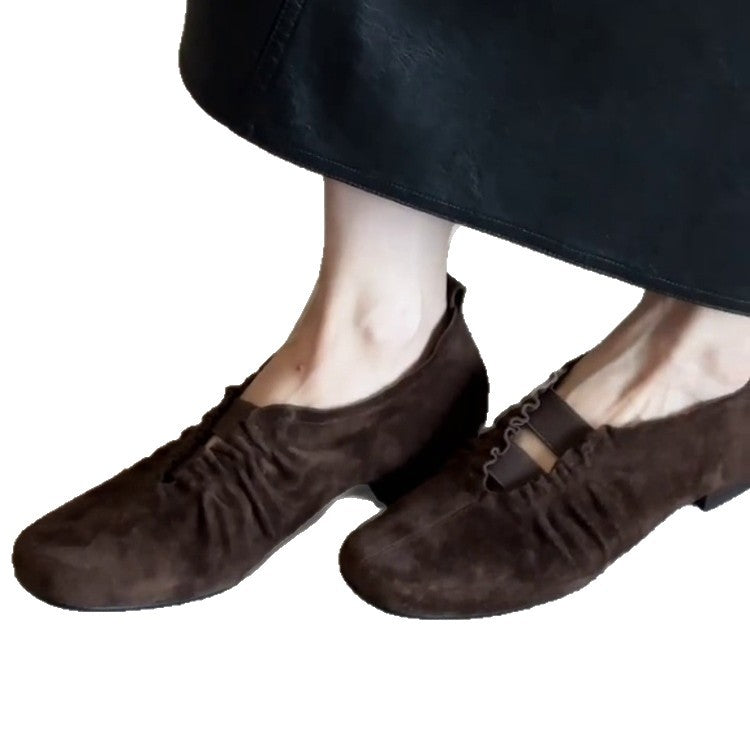 Damen klassische Mokassins mit weichem Innenfutter und modischem Schnürdesign R&B