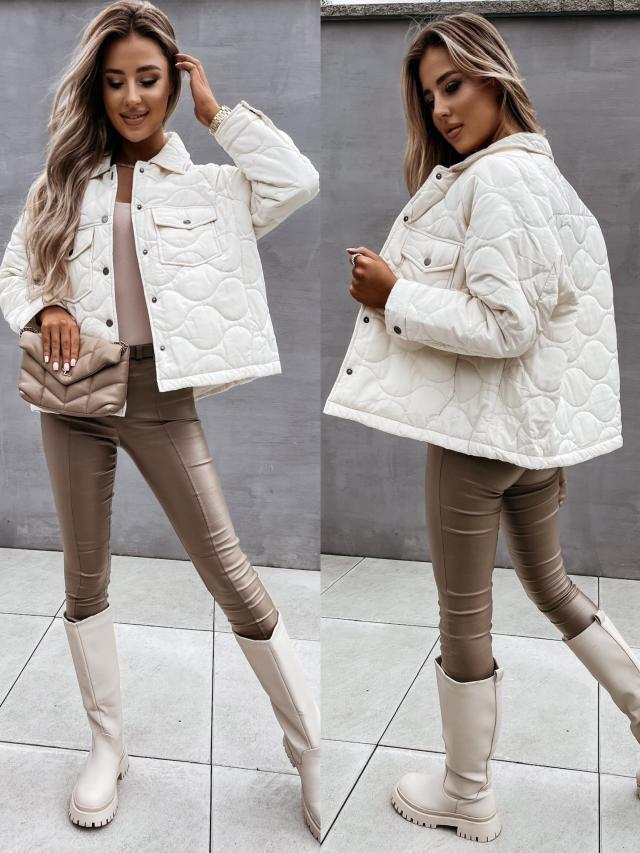 Damen gesteppte Übergangsjacke mit trendigem Oversized-Schnitt R&B