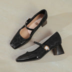 Damen elegante Ballerinas mit besonderem Riemen und dekorativem Detail