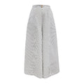 Damen Hochtaillierte Culotte mit Streifen