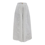 Damen Hochtaillierte Culotte mit Streifen