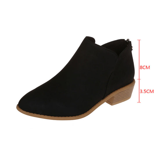 Damen modische Stiefeletten im angesagten Metallic-Look mit seitlichem Reißverschluss R&B