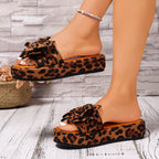 Damen modische Plateau-Sandalen mit decorative Schleifenverzierung R&B