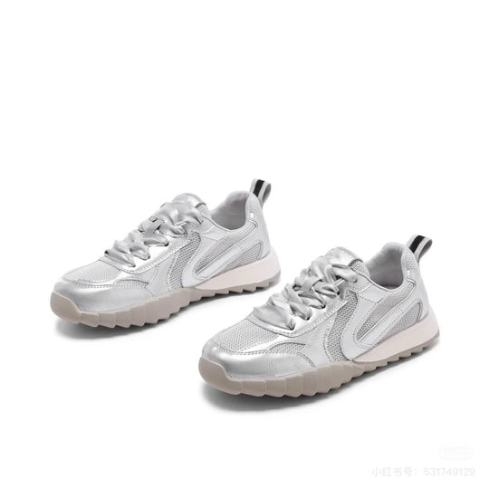 Damen Sportliche Sneakers mit atmungsaktivem Obermaterial und flexibler Sohle R&B