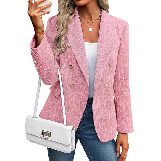 Damen modischer Blazer mit doppelter Knopfleiste R&B