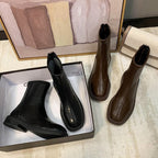 Damen Modische Chelsea-Stiefel mit flexiblem Reißverschluss und strapazierfähiger Sohle R&B