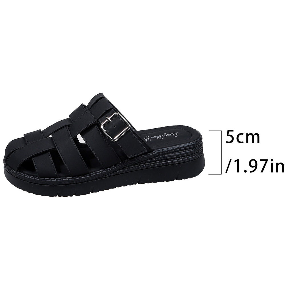 Damen Komfortable Schlüpfsandalen mit verstellbarem Riemen und ergonomischem Fußbett R&B