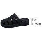 Damen Komfortable Schlüpfsandalen mit verstellbarem Riemen und ergonomischem Fußbett