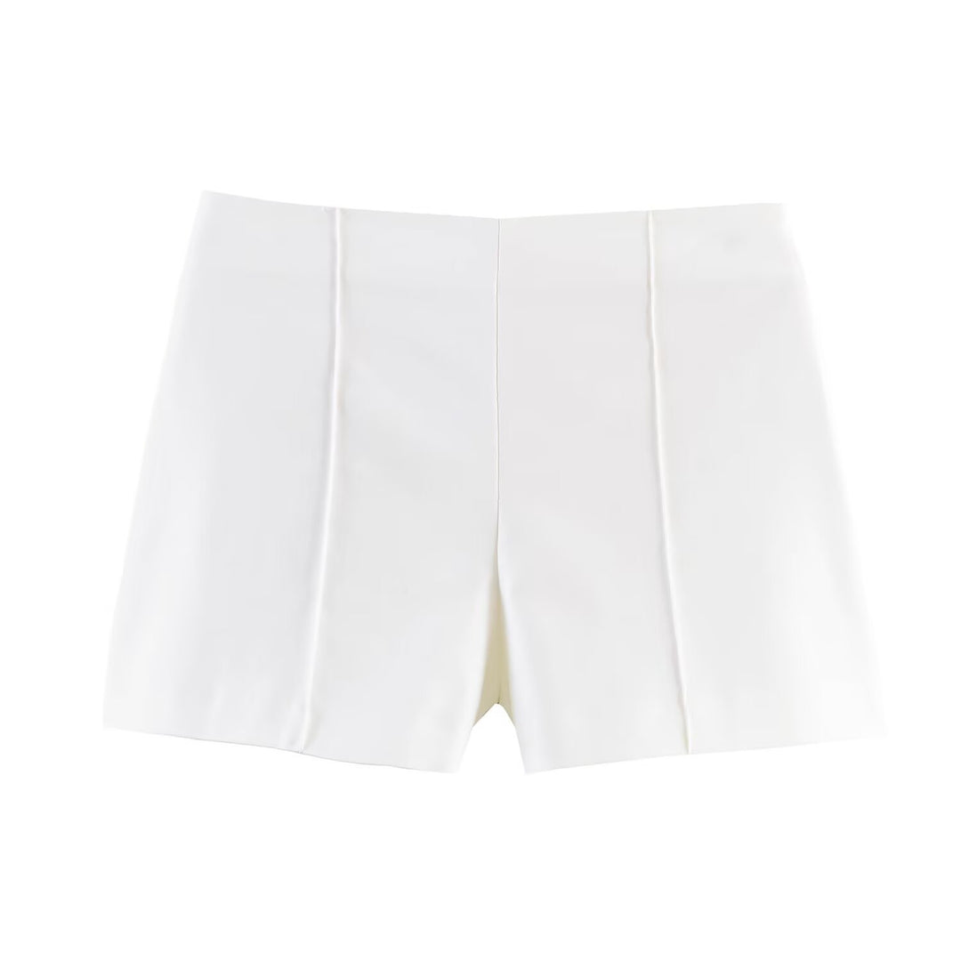 Damen Shorts im eleganten Schnitt mit hoher Taille und dekorativen Falten R&B
