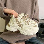 Damen Chunky Sneakers mit atmungsaktivem Obermaterial und stylishen Akzenten R&B