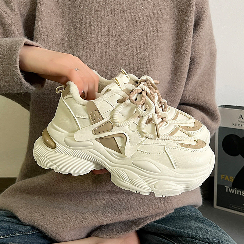 Damen Chunky Sneakers mit atmungsaktivem Obermaterial und stylishen Akzenten R&B