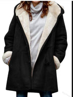 R&B | Damen Vintage Winterjacke mit warmer Fütterung und Schnallen