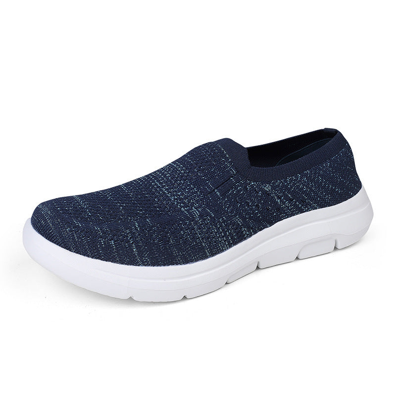 Damen Slip-On Sneakers mit atmungsaktivem Strick-Obermaterial