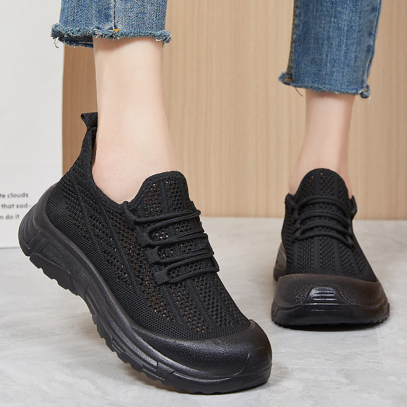 Damen Atmungsaktive Lauf-Sneaker mit flexiblem Schnellschnürsystem R&B
