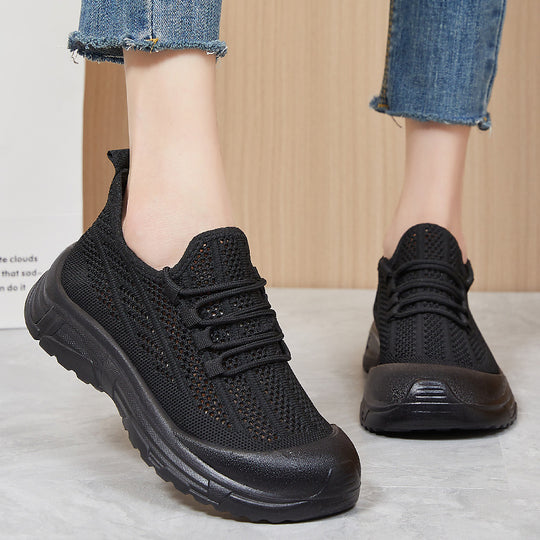 Damen Atmungsaktive Lauf-Sneaker mit flexiblem Schnellschnürsystem R&B